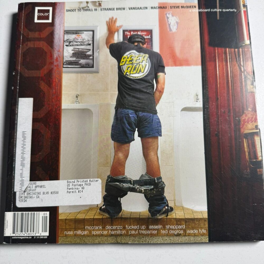 Vintage 2008 Color Skateboard Magazine Issue 5 Shoot To Thrill Skateboarding